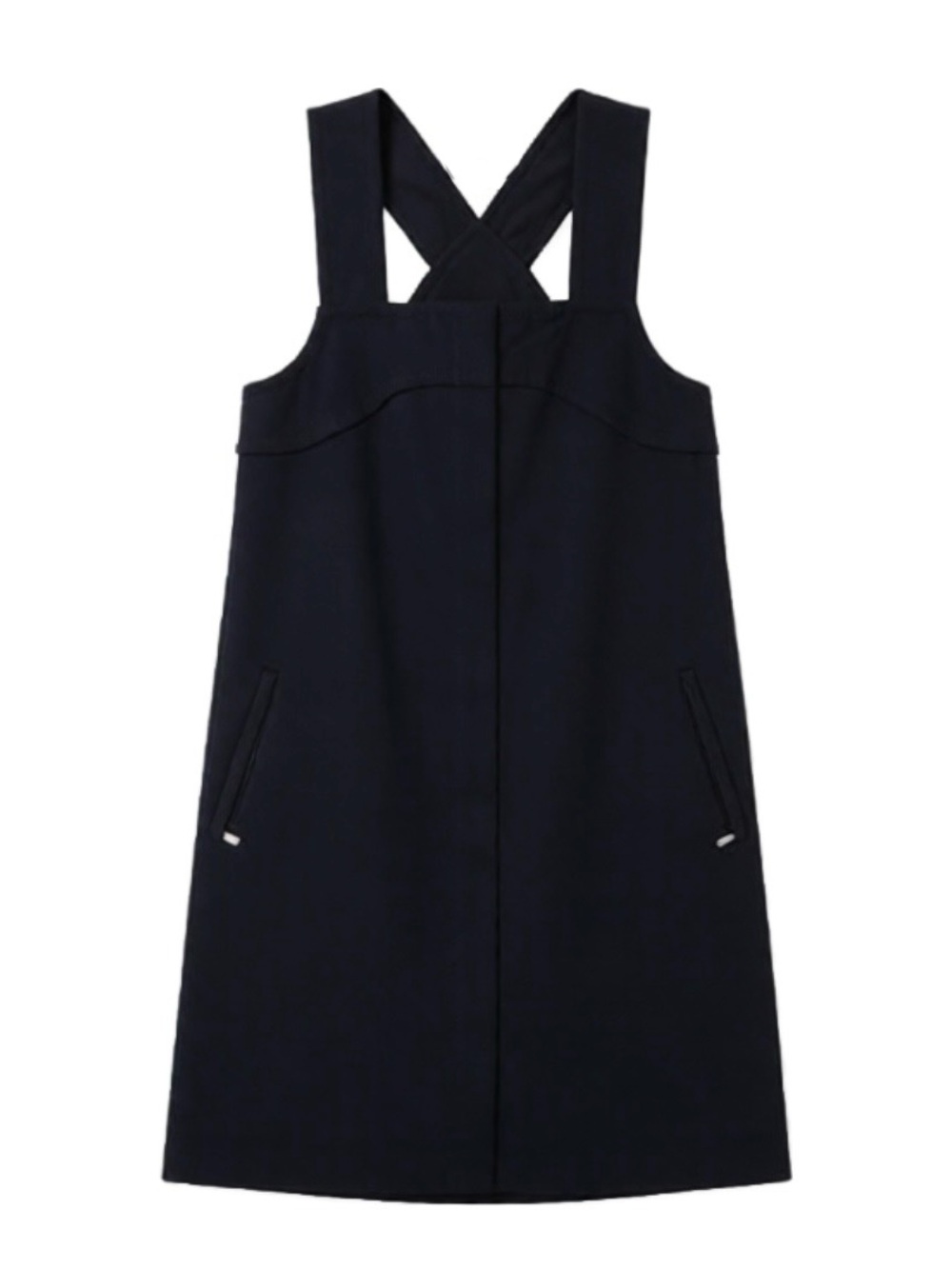 Sportmax Navy Virgin Wool Jumper Dress